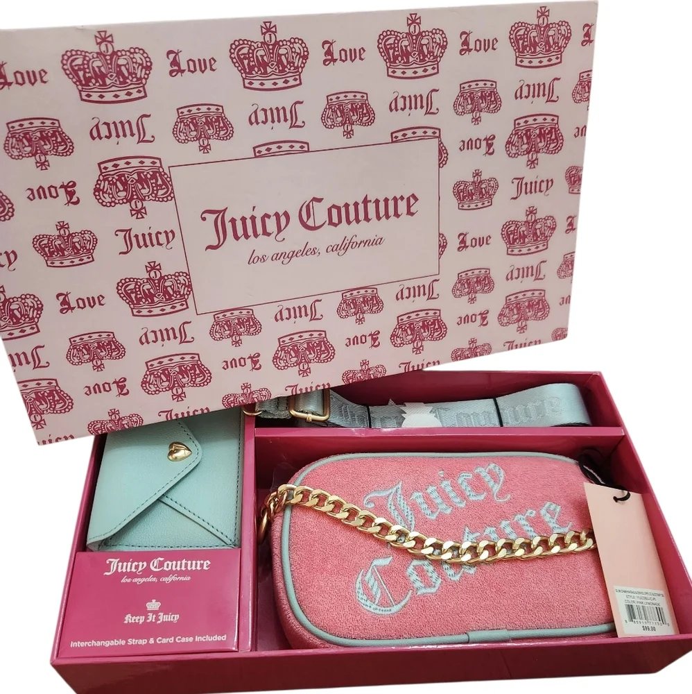 Juicy Couture Pink and Gray Accessory Set - Picture 2 of 7